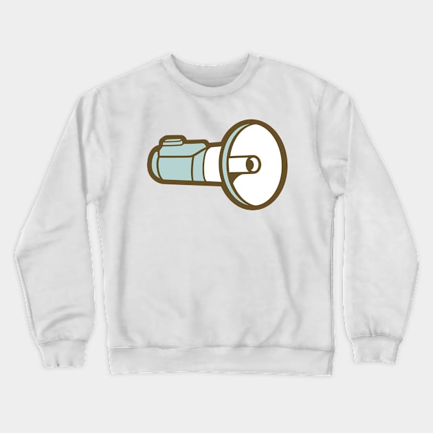 Megaphone microphone Crewneck Sweatshirt by ShirtyLife